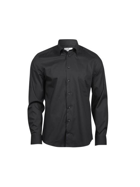 TEE JAYS STRETCH LUXURY SHIRT noir personnalisable