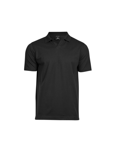 TEE JAYS LUXURY STRETCH V-NECK POLO noir personnalisable