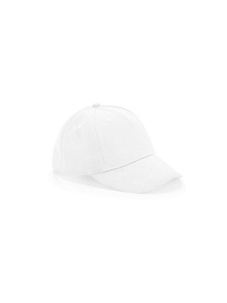 BEECHFIELD JUNIOR ORGANIC COTTON 5 PANEL CAP blanc personnalisable