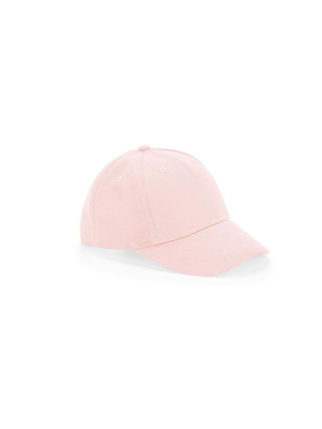 BEECHFIELD JUNIOR ORGANIC COTTON 5 PANEL CAP rose poudre personnalisable