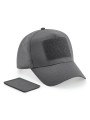 BEECHFIELD Casquette 5 panneaux avec patch amovible gris graphite personnalisable