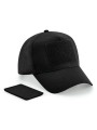 BEECHFIELD Casquette 5 panneaux avec patch amovible noir personnalisable