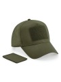 BEECHFIELD Casquette 5 panneaux avec patch amovible vert militaire personnalisable