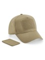 BEECHFIELD Casquette 5 panneaux avec patch amovible sable-desert personnalisable