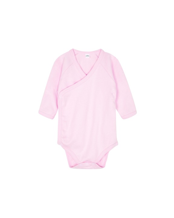 BABYBUGZ BABY LONG SLEEVE KIMONO BODYSUIT T-Shirt personalisierbar