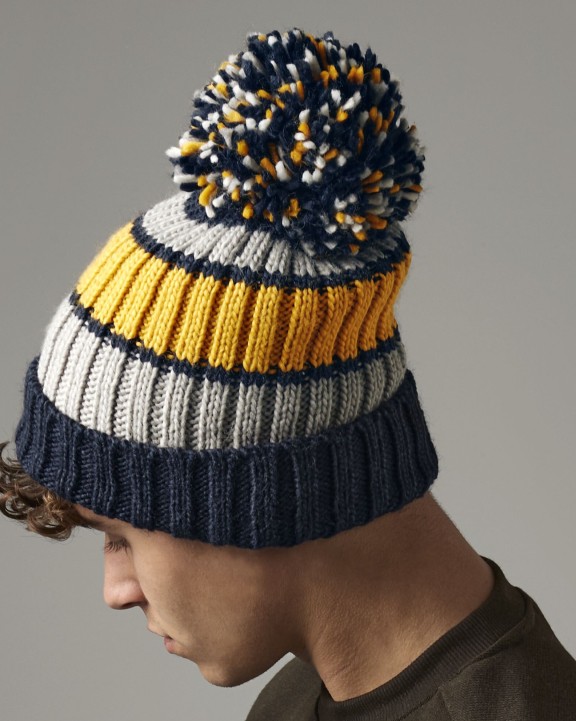 Bonnets personnalisable BEECHFIELD HYGGE STRIPED BEANIE