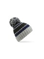 BEECHFIELD HYGGE STRIPED BEANIE bleu acier personnalisable