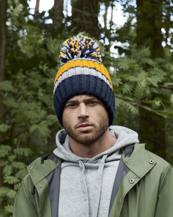 BEECHFIELD HYGGE STRIPED BEANIE Mütze, Schal & Handschuh personalisierbar