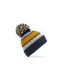 BEECHFIELD HYGGE STRIPED BEANIE dijon blue personnalisable