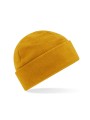 BEECHFIELD RECYCLED FLEECE CUFFED BEANIE MUSTARD personnalisable