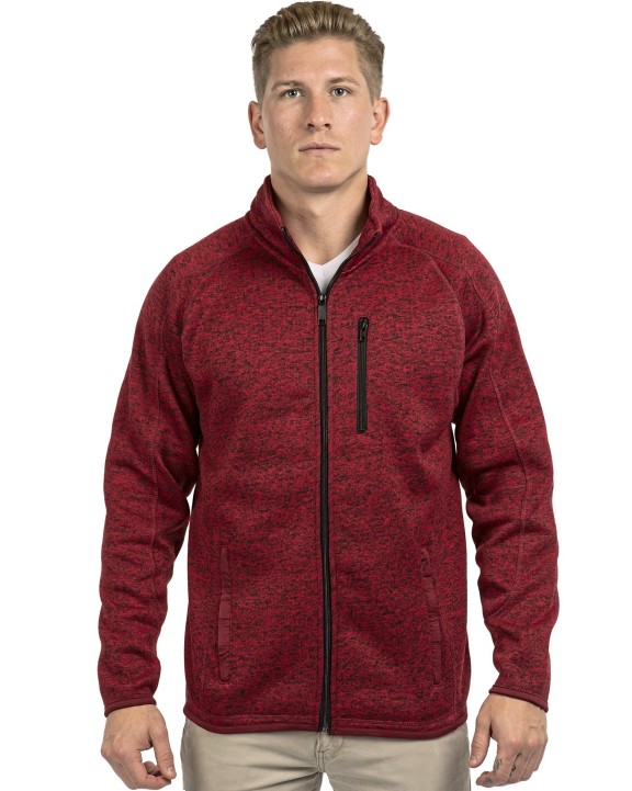Veste personnalisable BURNSIDE Men´s Full Zip Sweater Knit Jacket