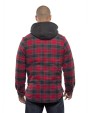 Veste personnalisable BURNSIDE Men´s Flannel Jacket With Sherpa Hoodie
