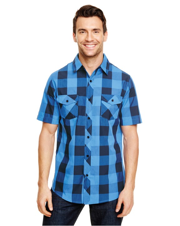 Hemd BURNSIDE Buffalo Plaid Woven Shirt voor bedrukking &amp; borduring