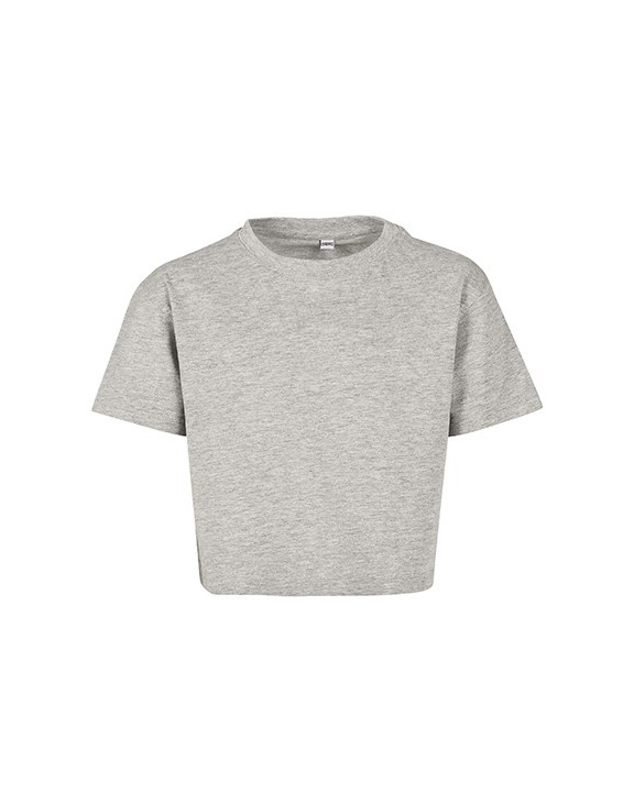 T-shirt personnalisable BUILD YOUR BRAND Girls Cropped Jersey Tee