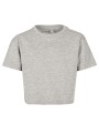 T-shirt BUILD YOUR BRAND Girls Cropped Jersey Tee voor bedrukking &amp; borduring