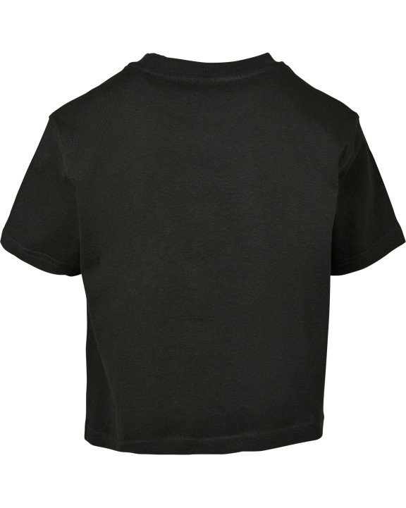 T-shirt personnalisable BUILD YOUR BRAND Girls Cropped Jersey Tee