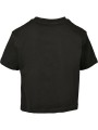 BUILD YOUR BRAND Girls Cropped Jersey Tee  personnalisable