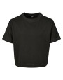 T-shirt BUILD YOUR BRAND Girls Cropped Jersey Tee voor bedrukking &amp; borduring