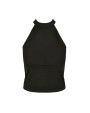 BUILD YOUR BRAND LADIES TURTLENECK SHORT TOP T-Shirt personalisierbar