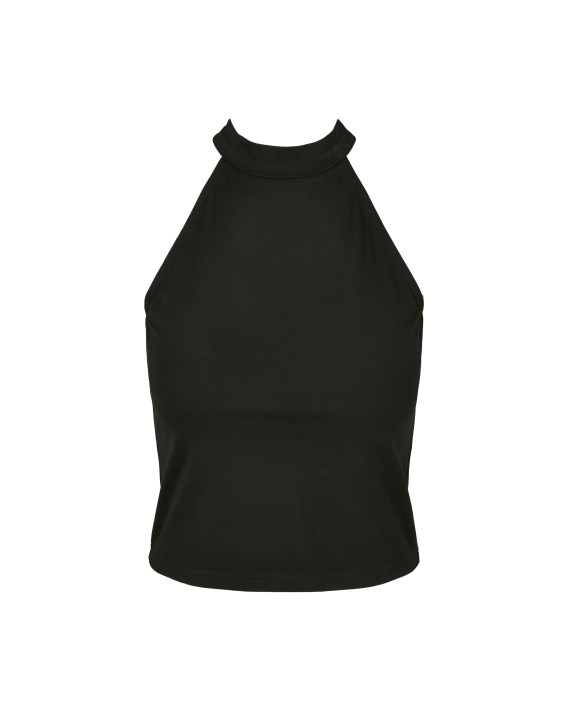 BUILD YOUR BRAND LADIES TURTLENECK SHORT TOP T-Shirt personalisierbar