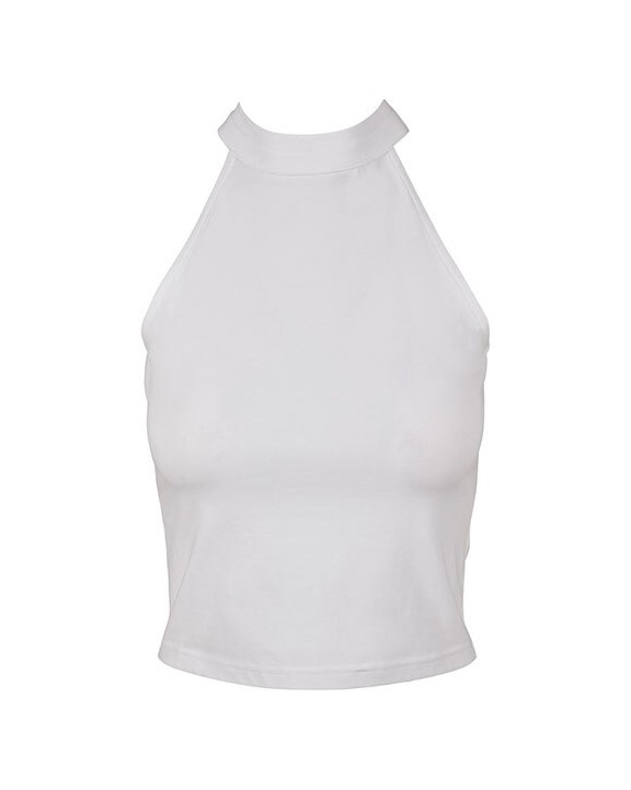 BUILD YOUR BRAND LADIES TURTLENECK SHORT TOP T-Shirt personalisierbar