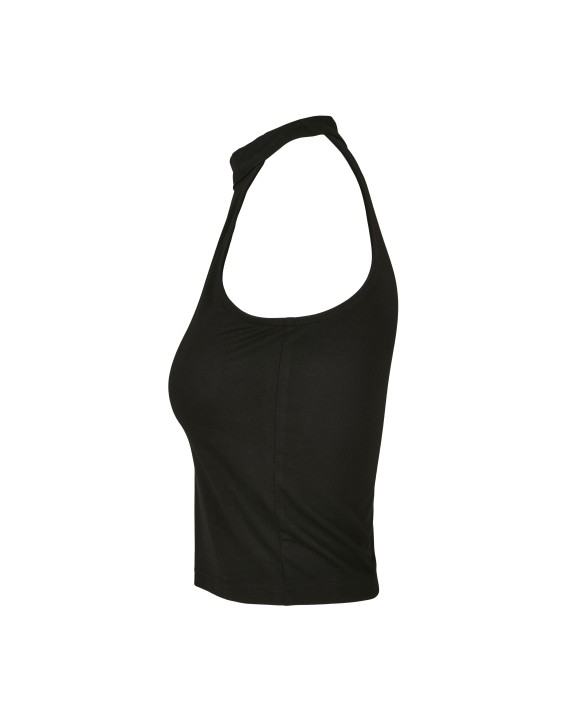BUILD YOUR BRAND LADIES TURTLENECK SHORT TOP T-Shirt personalisierbar