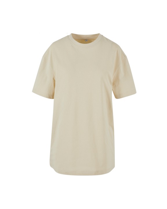 T-shirt BUILD YOUR BRAND LADIES OVERSIZED BOYFRIEND TEE voor bedrukking &amp; borduring