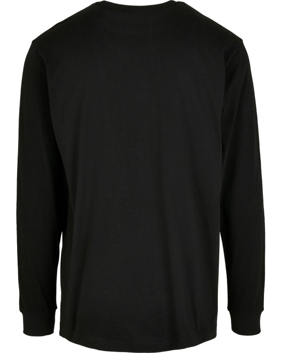 BUILD YOUR BRAND Organic Long Sleeve With Cuffrib T-Shirt personalisierbar