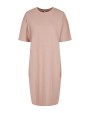Robe personnalisable BUILD YOUR BRAND Ladies´ Organic Oversized Slit Tee Dress