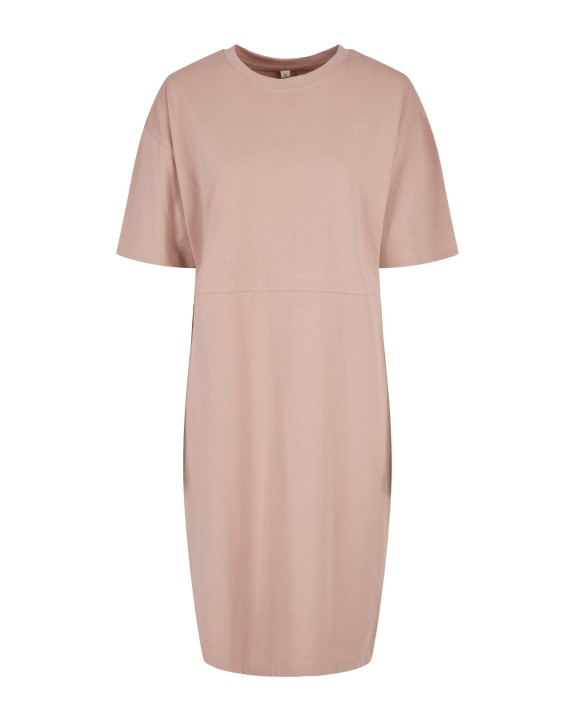 Robe personnalisable BUILD YOUR BRAND Ladies´ Organic Oversized Slit Tee Dress