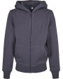 Sweater BUILD YOUR BRAND Kids´ Organic Basic Zip Hoody voor bedrukking &amp; borduring