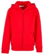 Sweater BUILD YOUR BRAND Kids´ Organic Basic Zip Hoody voor bedrukking &amp; borduring