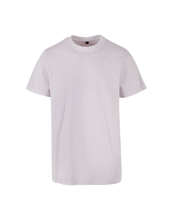 T-shirt personnalisable BUILD YOUR BRAND ACID WASHED ROUND NECK TEE