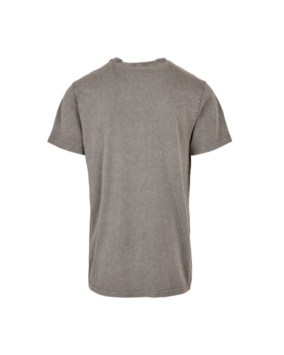 T-shirt personnalisable BUILD YOUR BRAND ACID WASHED ROUND NECK TEE