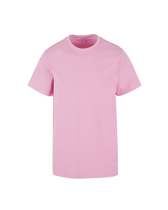 T-shirt BUILD YOUR BRAND ACID WASHED ROUND NECK TEE voor bedrukking &amp; borduring