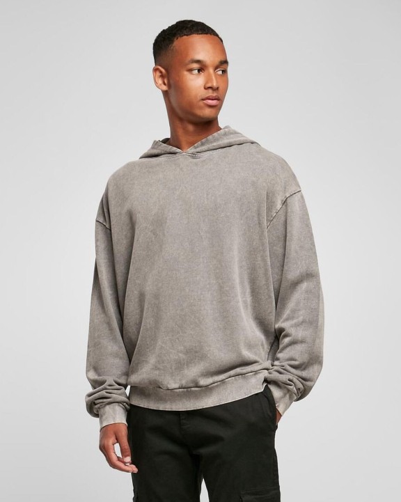 Sweat-shirt personnalisable BUILD YOUR BRAND ACID WASHED OVERSIZE HOODY