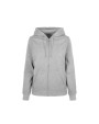 Sweater BUILD YOUR BRAND LADIES BASIC ZIP HOODY voor bedrukking &amp; borduring