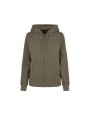 Sweater BUILD YOUR BRAND LADIES BASIC ZIP HOODY voor bedrukking &amp; borduring