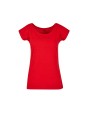 BUILD YOUR BRAND LADIES WIDE NECK TEE T-Shirt personalisierbar