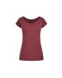 BUILD YOUR BRAND LADIES WIDE NECK TEE T-Shirt personalisierbar