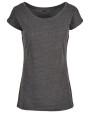 BUILD YOUR BRAND LADIES WIDE NECK TEE T-Shirt personalisierbar