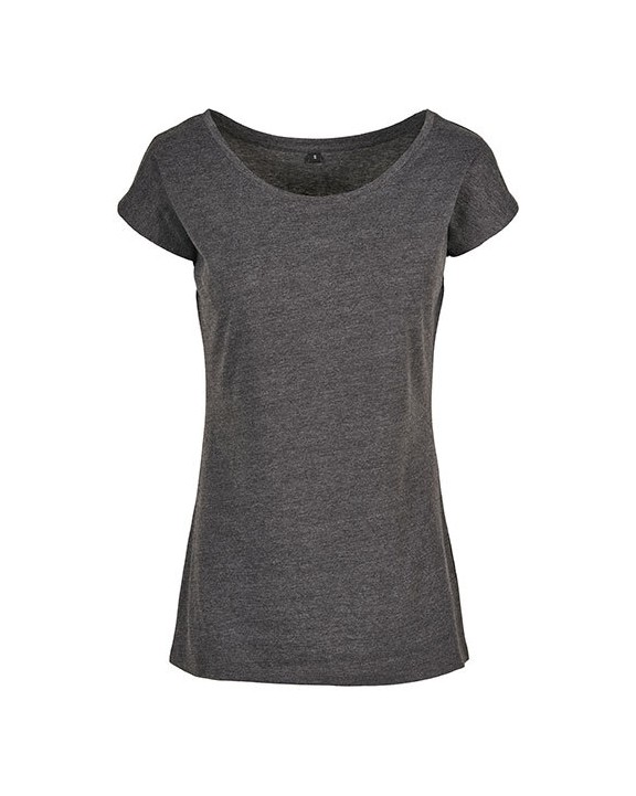 BUILD YOUR BRAND LADIES WIDE NECK TEE T-Shirt personalisierbar
