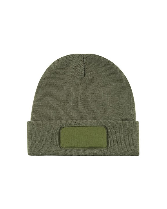 PRINTWEAR Knitted Hat With Patch Mütze, Schal & Handschuh personalisierbar