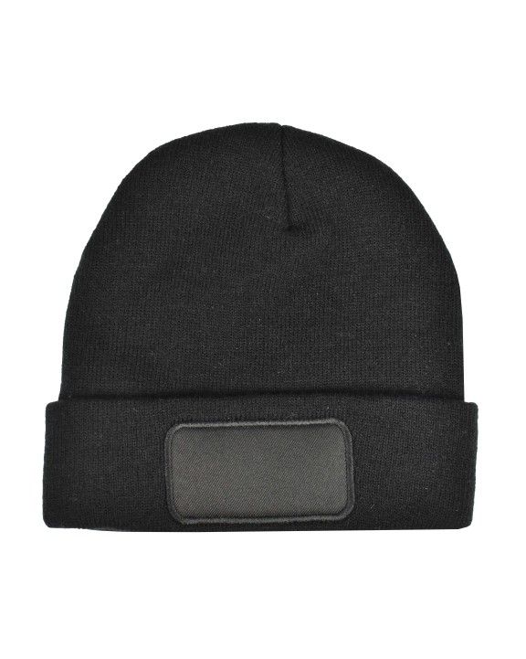PRINTWEAR Knitted Hat With Patch Mütze, Schal & Handschuh personalisierbar