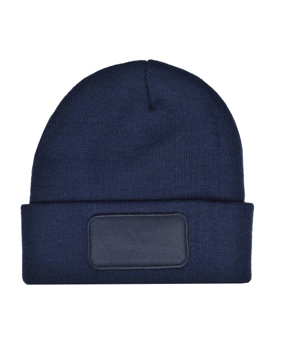 PRINTWEAR Knitted Hat With Patch Mütze, Schal & Handschuh personalisierbar
