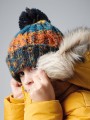 Bonnets, Écharpes & Gants à personnaliser BEECHFIELD JUNIOR CORKSCREW POM POM BEANIE 