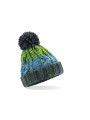 BEECHFIELD JUNIOR CORKSCREW POM POM BEANIE electric grey personnalisable
