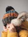 Bonnets, Écharpes & Gants à personnaliser BEECHFIELD JUNIOR CORKSCREW POM POM BEANIE 