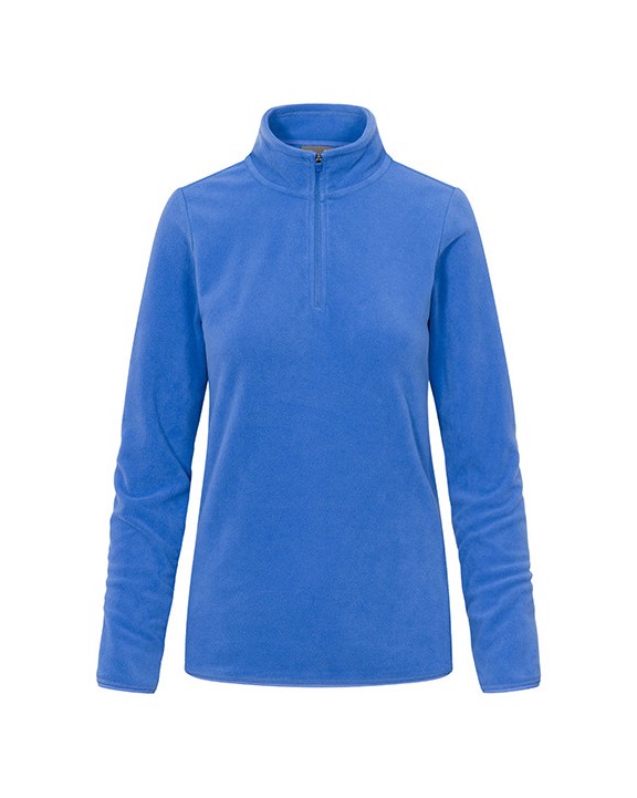 PROMODORO Women´s Recycled Fleece Troyer Polar Fleece personalisierbar