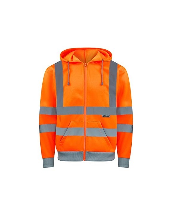 KORNTEX Hi-Vis Zipper Hoody Galway Jacke personalisierbar